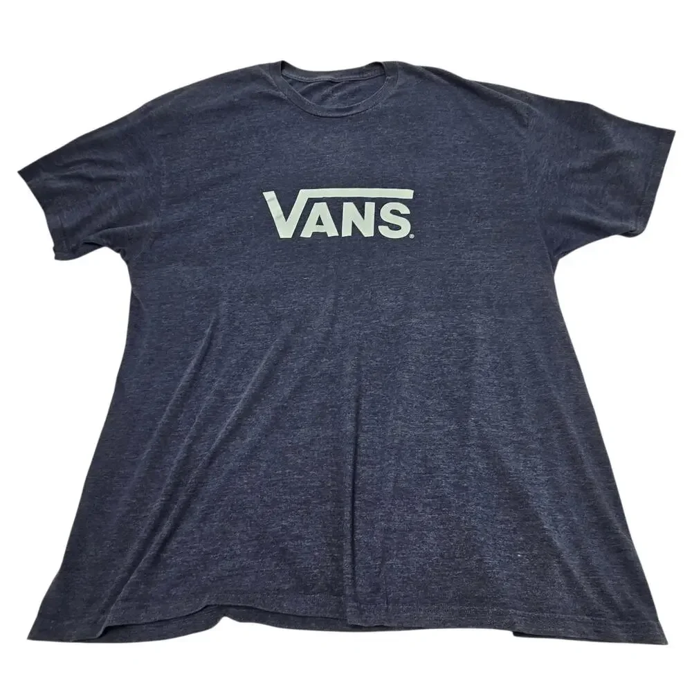 Vans Men's T-Shirt 2XL Gun Metal Blue